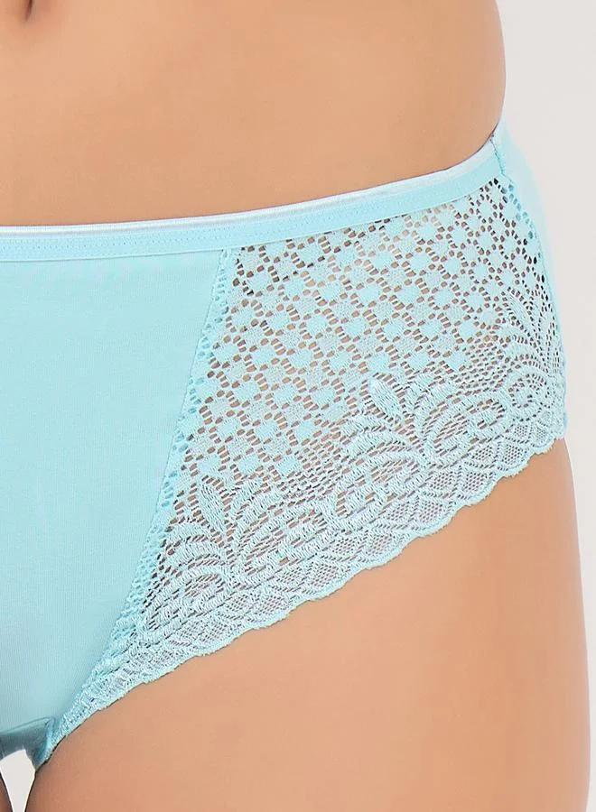 كلوفيا طقم سراويل داخلية هيبستر بتفاصيل دانتيل من 3 قطع